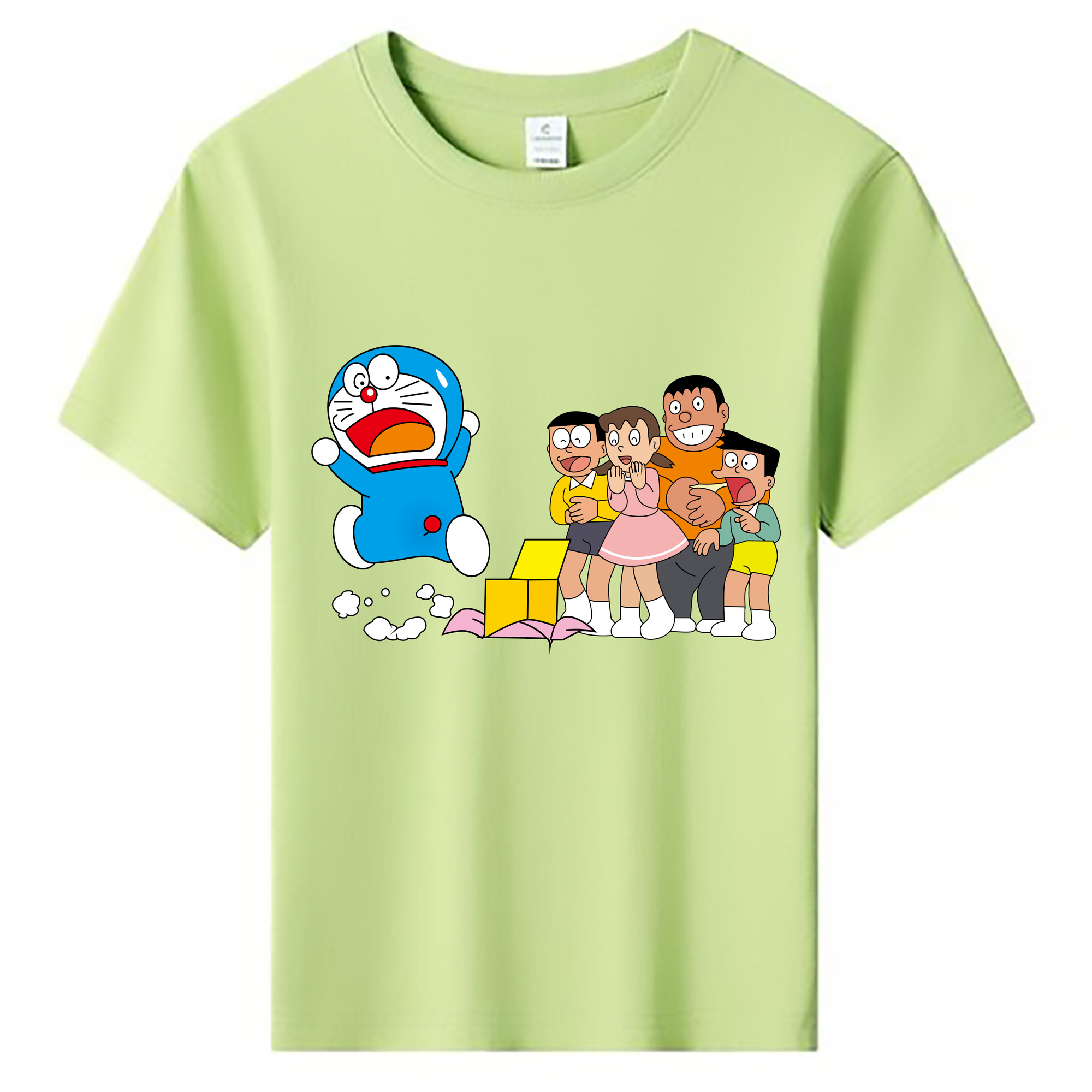 （画像用） ドラえもん 骨川 スネ夫 Doraemon Honekawa Suneo 綿100％キッズTシャツ（フロントプリント）